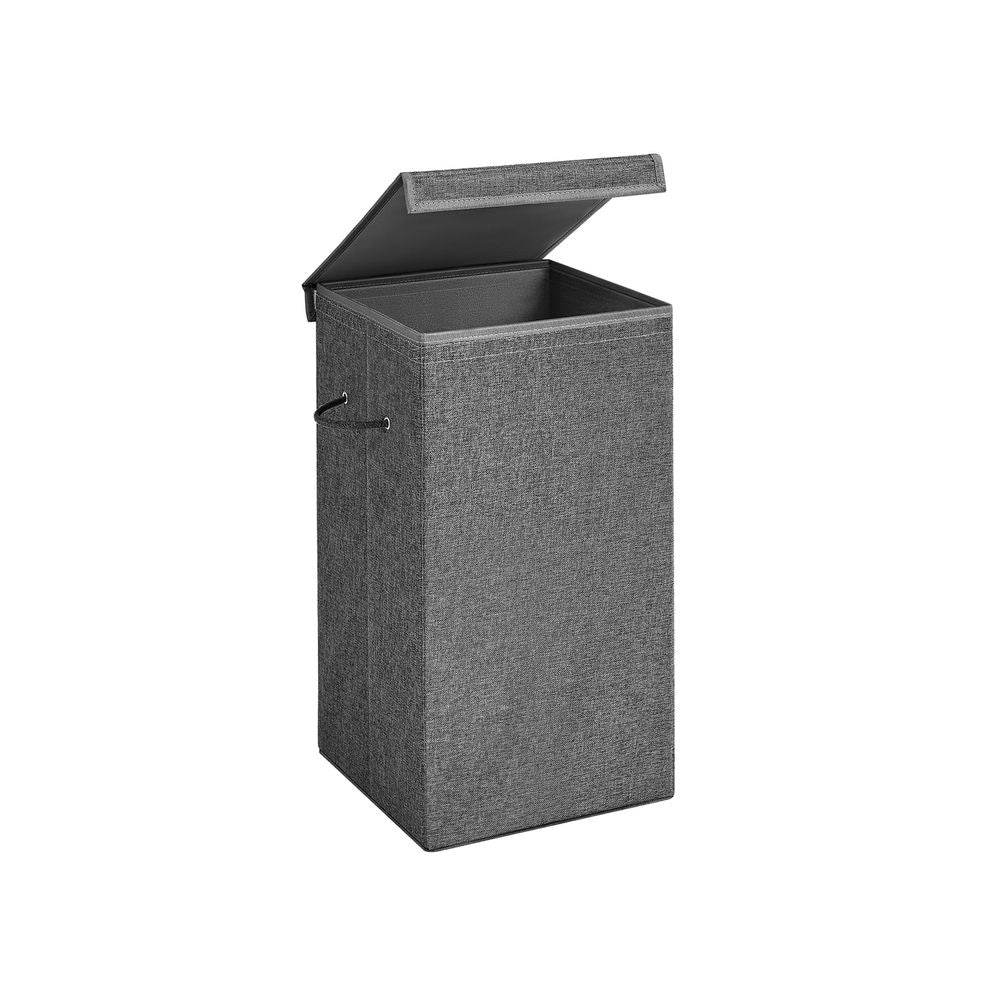 Songmics Laundry Hamper 85L with lid on a white background
