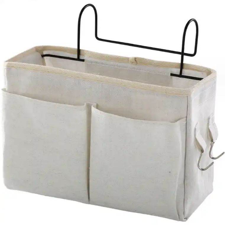 White Over Cot & Bedside Organiser