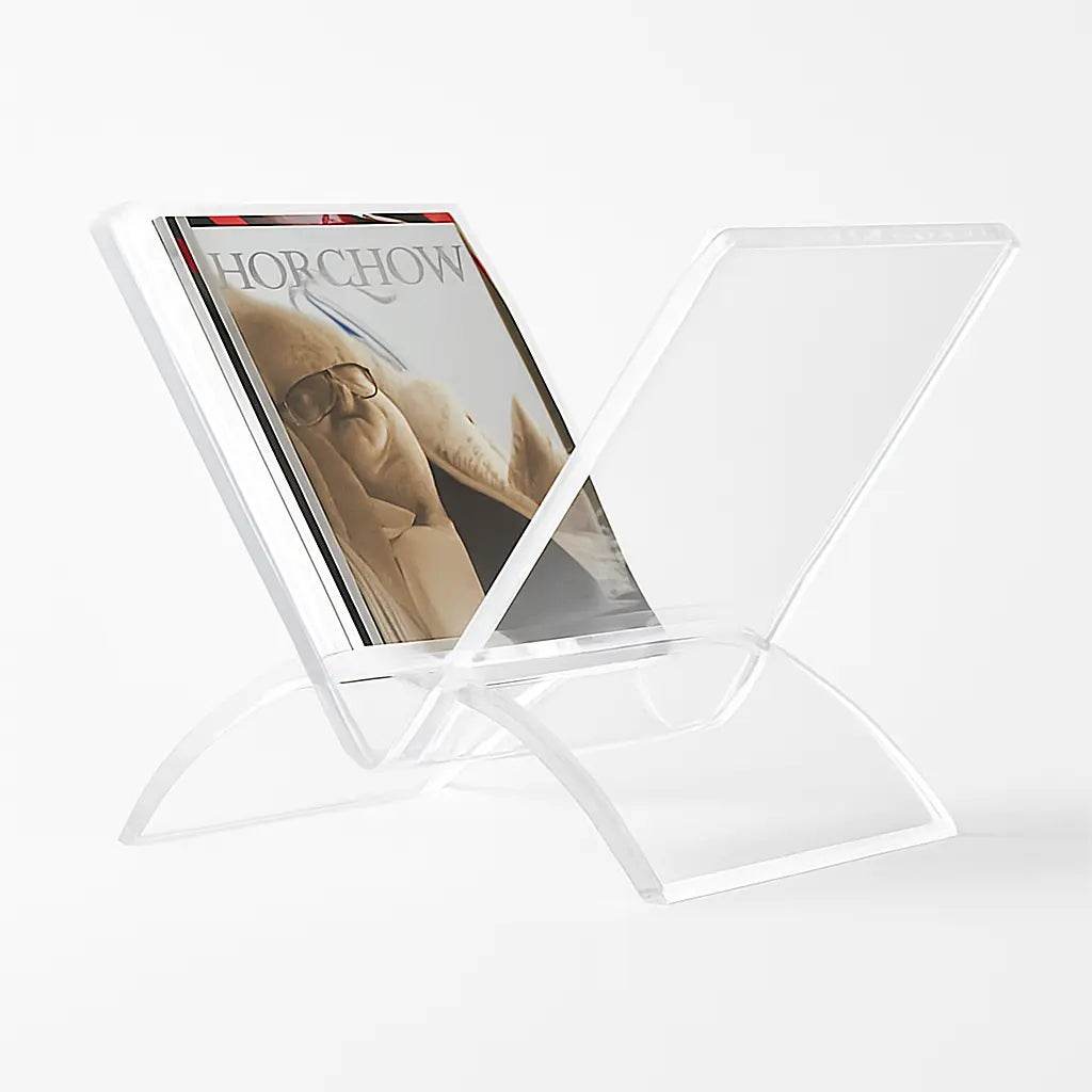 Acrylic Magazine Holder – Modern Freestanding Display Rack