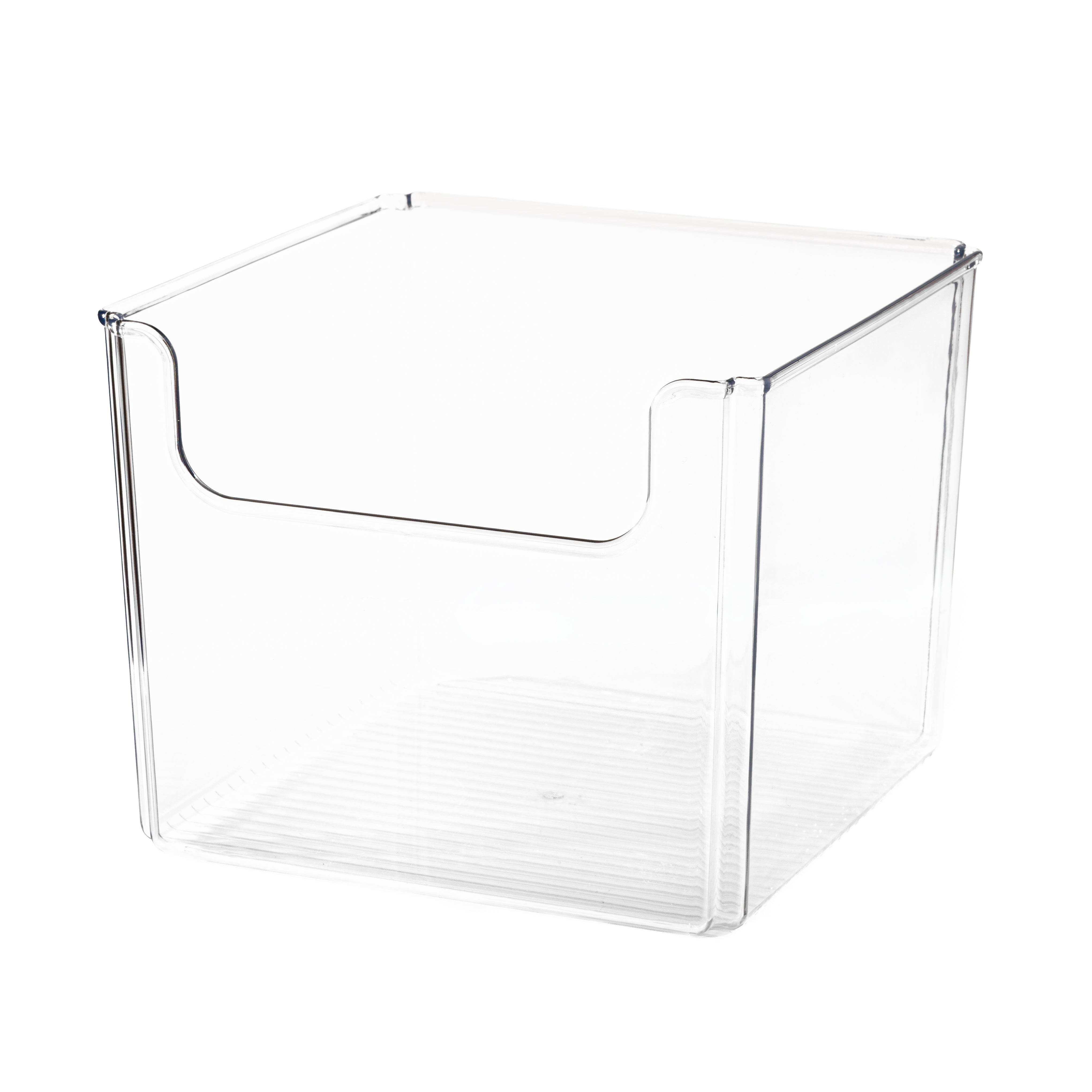 Medium Open Frond Bin For kitchen and bathroom easy grab out. 
On a white background 