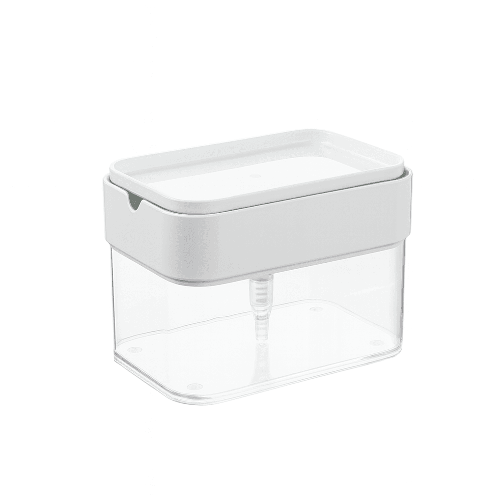 White and clear Soap Pump