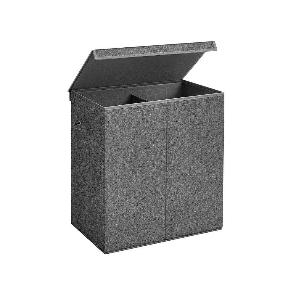 Songmics Laundry Hamper 142L double hamper on a white background