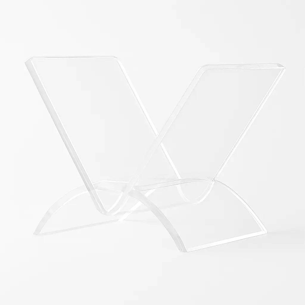 Acrylic Magazine Holder – Modern Freestanding Display Rack